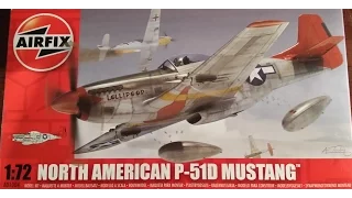 Airfix 1/72 P-51D "Tuskegee Airman" kit review unboxing