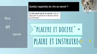 Rire et savoir  - BILAN DE PARCOURS