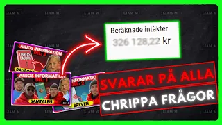 SVARAR PÅ ALLA FRÅGOR OM CHRIPPA + EXAKT HUR MYCKET JAG TJÄNAR PÅ YOUTUBE