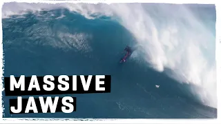 MASSIVE JAWS RAW FOOTAGE!! Opening Day of 20/21 Big Wave Season at Peah'i