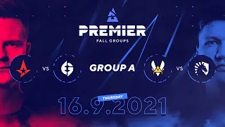 BLAST Premier Fall Groups: Astralis vs. Evil Geniuses, Vitality vs. Team Liquid |  Group A, Day 1