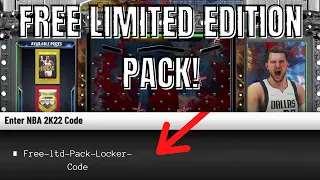 USING THE BRAND NEW LOCKER CODE FOR A FREE LIMITED EDITION PACK! NBA 2k22 My Team