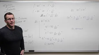 Converting Degrees, Minutes, and Seconds (Precalculus - Trigonometry 2)