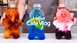 🌞✨카페 브이로그/1시간 모아보기✨🌞1 hours/Cafe Vlog/ASMR/Tasty Coffee#119