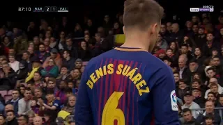 Denis Suarez vs Valencia (Home) 17-18 HD 1080i by Kleo Blaugrana