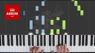 The First Flakes Are Falling / ABRSM Piano Grade 2 2021 & 2022, B:1 / Synthesia Piano tutorial