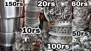 KITCHEN COOK WARE&TABLE WARE SHOPPING | Indian kitchen utensils supporting haul in BegumBazar