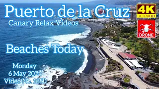 Tenerife 🏝️ Puerto de la Cruz Beaches Today 6 May 2024