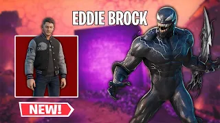 Eddie Brock Fornite Skin Gameplay + Venom Unleashed Emote and Bundle