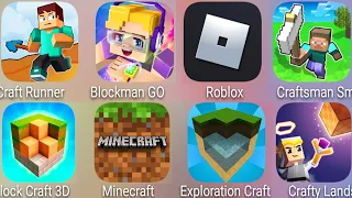 Craft Runner,Minecraft,Exploration Craft,Roblox,Craftsman Smasher.io,Blockman GO,Block Craft 3D