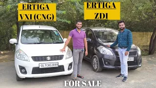 Second Hand 2015 Maruti Ertiga ZDi and 2014 Maruti Ertiga VXI (Green CNG) For Sale | Dwarka Motors
