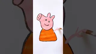 🐷Peppa Pig Acrylic Painting for kids #peppapig #viral #trending @pipafuntv