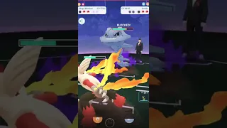 Mega Blaziken Destroy Giovanni Badly in #pokemongo