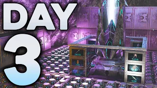 INSANE Base Progress on my Wasteland Cave and Stealing Thousands of Element! - ARK PvP