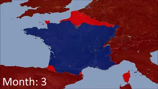France vs rest of earth - how long can it survive? (more than 1 day)