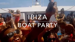 Ibiza Boat Party Champagne shower