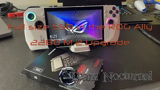 ROG Ally 2tb upgrade to Samsung 980 Pro 2280 M.2 install with windows 10 LTSC