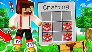 MINECRAFT ALE MAM ODRZUTOWE BUTY TNT W MINECRAFT?! GPLAY & LAKI