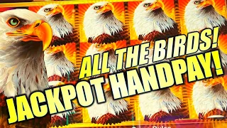 ★JACKPOT HANDPAY!★ EAGLE BUCKS!! 🦅AND BUSTED FOR VIDEO RECORDING! Slot Machine (AINSWORTH)