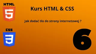 Kurs HTML & CSS odc.6 Jak edytować tło na stronie internetowej ?