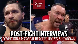 "Where You At Dustin Poirier?!" Colby Covington & Jorge Masvidal Post-Fight Interviews 👀