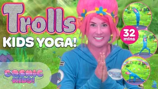 Trolls | A Cosmic Kids Yoga Adventure! 🍄 Trolls Videos for Kids