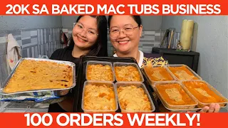 20K SIDELINE: BAKED MAC TUBS! 100 ORDERS WEEKLY! W/ RECIPE