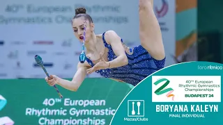 Boryana Kaleyn (BUL) - Mazas/Clubs - FINAL INDIVIDUAL - Budapest EC 2024