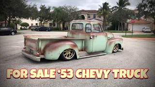 💥Fake patina paint has never looked so good! Bagged 1953 Chevy Pickup 3100 - Generation Oldschool