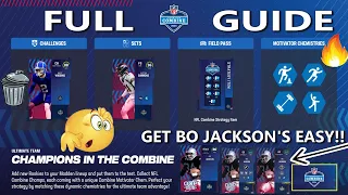 NFL COMBINE FULL GUIDE! BEST WAY TO GET ALL NFL COMBINE BO JACKSON PLAYERS!! BEST PROMO OF THE YEAR?