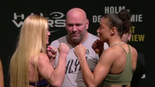 UFC 208: Weigh-in Faceoffs