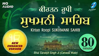 Kirtan Sukhmani Sahib 80 min  Shabad Gurbani Kirtan Bhai Sarabjit Singh Ji Canada Wale Nitnem