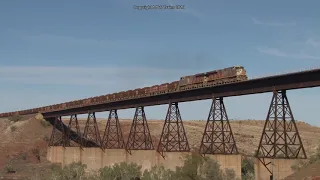 Biggest Railway Bridge in the Pilbara: Rio Tinto Deepdale Iron Ore Railway