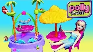 DisneyCarToys Polly Pocket Color Change Dolls & Frozen Elsa Toys Disney Princess MagiClip Dolls Pool