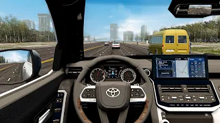 Toyota Land Cruiser 300 2022 - City Car Driving | Logitech G29 Steering Wheel Gameplay