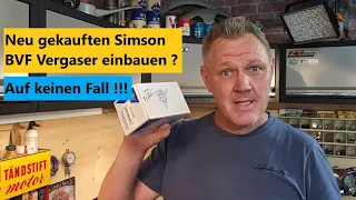 Achtung ! Niemals Simson Vergaser direkt nach Kauf einbauen ! Auf keinen Fall !!!