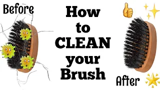 How to Clean a Boar Bristle Brush!