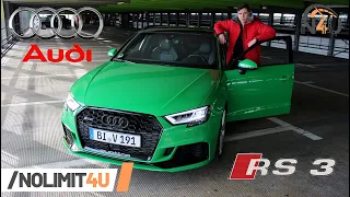 Audi RS3 Sportback TOP SPEED & ACCELERATION on German AUTOBAHN / REVIEW / POV by NoLimit4U