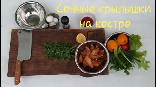 Сочные крылышки на Костре, с соусами собственного приготовления!