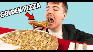 MrBeast ate $70,000 golden pizza