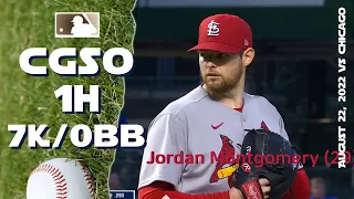 Jordan Montgomery CGSO | Aug 22, 2022 | MLB highlights