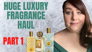 HUGE LUXURY FRAGRANCE HAUL - PART 1 | PERFUME COLLECTION 2021