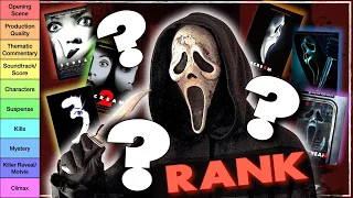 HOW DO YOU RANK the Scream Franchise?