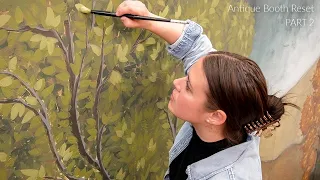 I Painted A Mural in my Antique Booth | Part 2