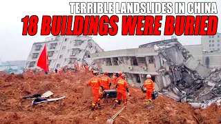 18 Buildings were buried asTerrible Landslides in China,  leaving hundreds missing | China flood