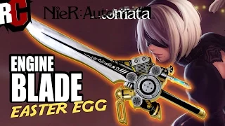 NieR Automata - How to find Engine Blade from Final Fantasy XV (Noctis Engine Blade Easter Egg)