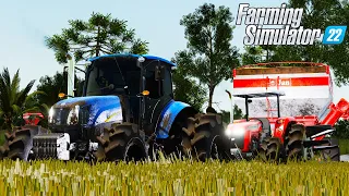 NEW HOLLAND T6 NO RESGATE DO MASSEY FERGUSSON ATOLADO - Farming Simulator 22 - Agro Norte - 07