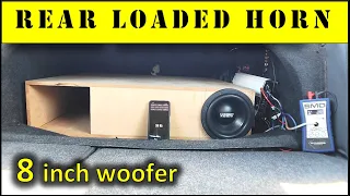 How To Build A Horn Enclosure For An 8 Inch Subwoofer | 140db SPL Test!