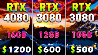 RTX 4080 16GB vs RTX 3080 12GB vs RTX 3080 10GB | PC Gameplay Tested