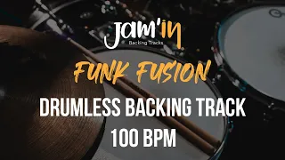 Funk Fusion Drumless Backing Track 100 BPM